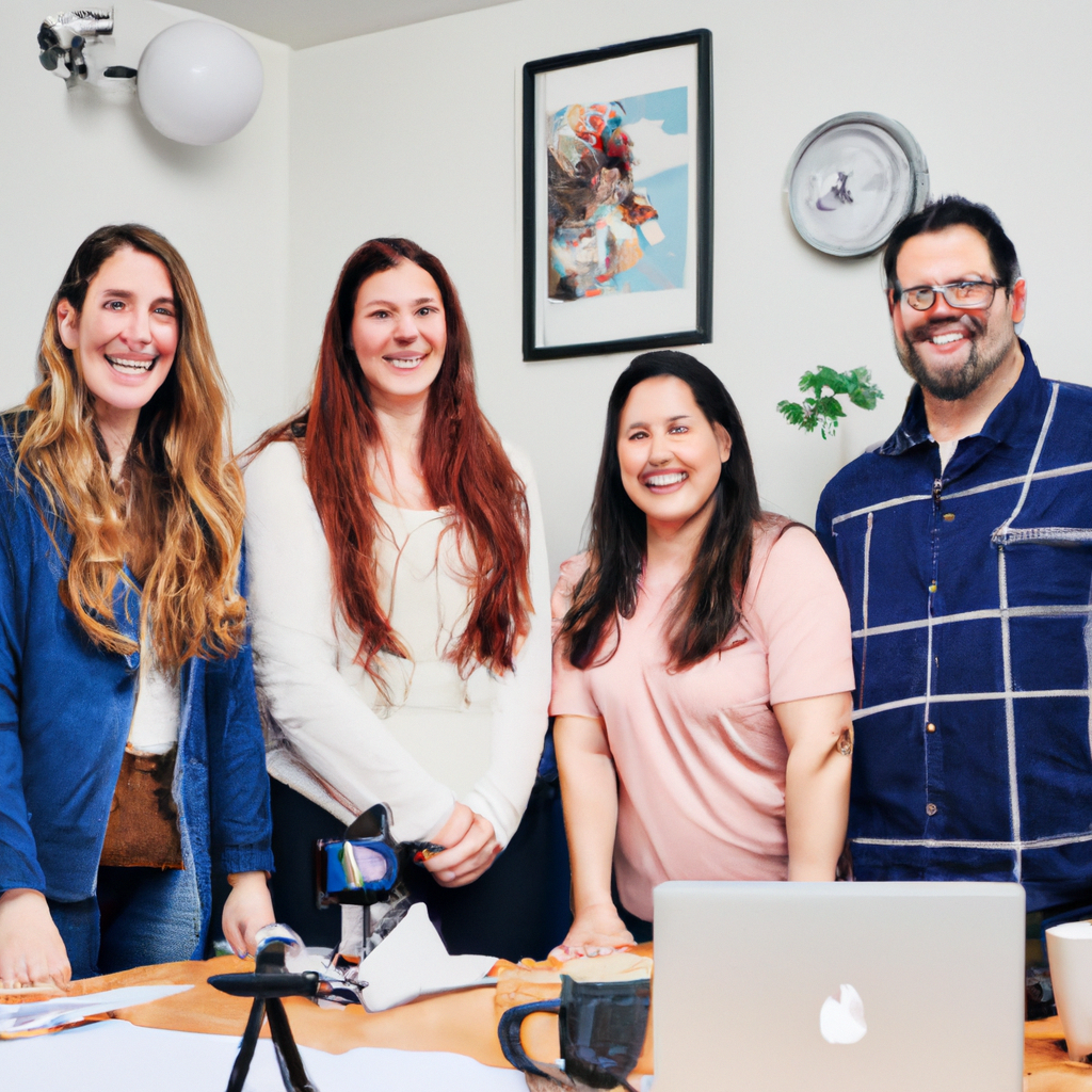 Удалённый созвон команды, сетка участников